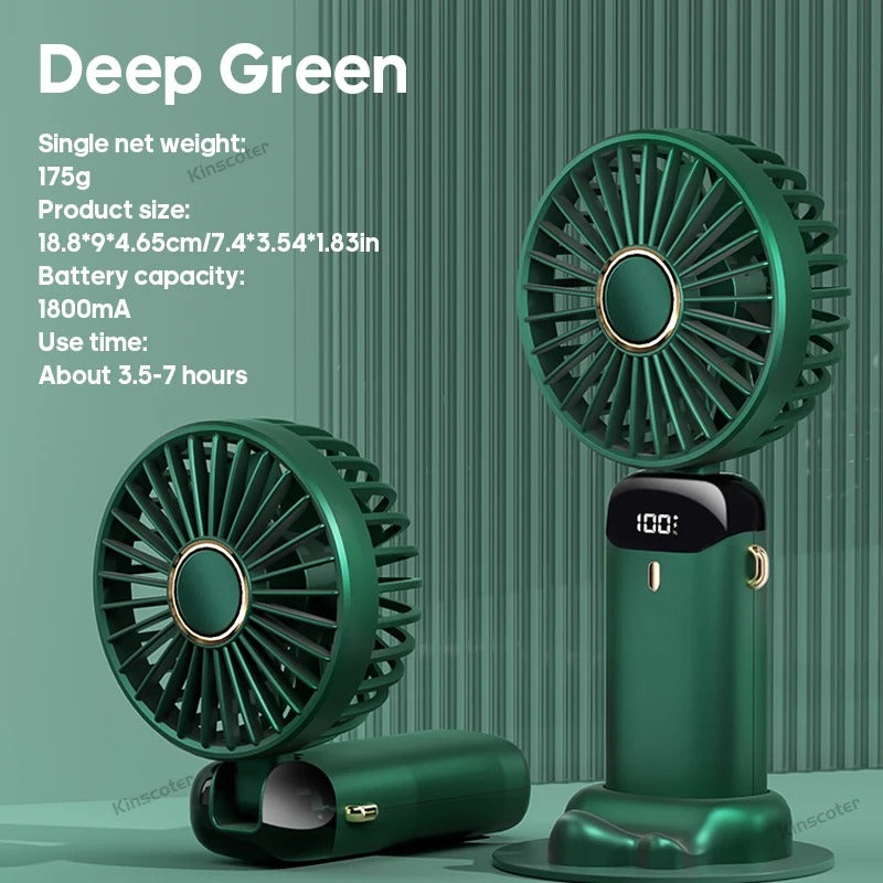 USB Mini Neck Fan Foldable - bluestar19