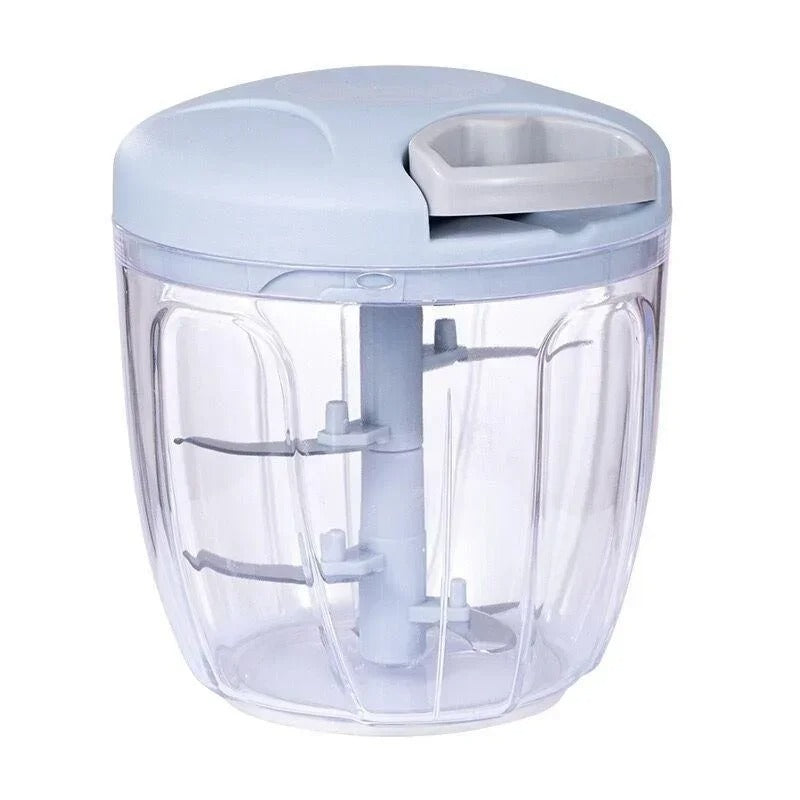 Manual Meat & Garlic Chopper – Hand-Pull Vegetable Cutter & Onion Crusher - bluestar19