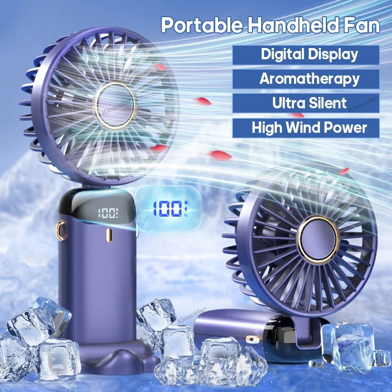USB Mini Neck Fan Foldable - bluestar19