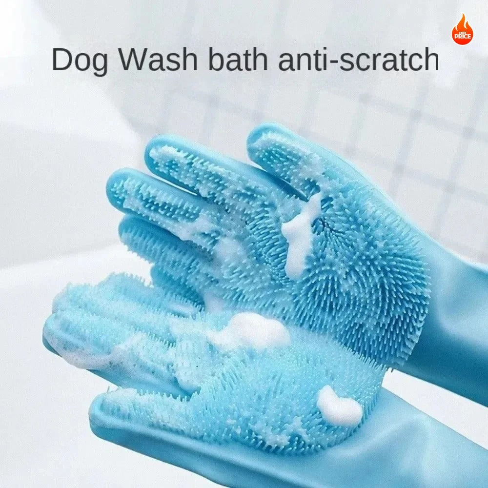 Pet Grooming Glove for Dogs & Cats - bluestar19