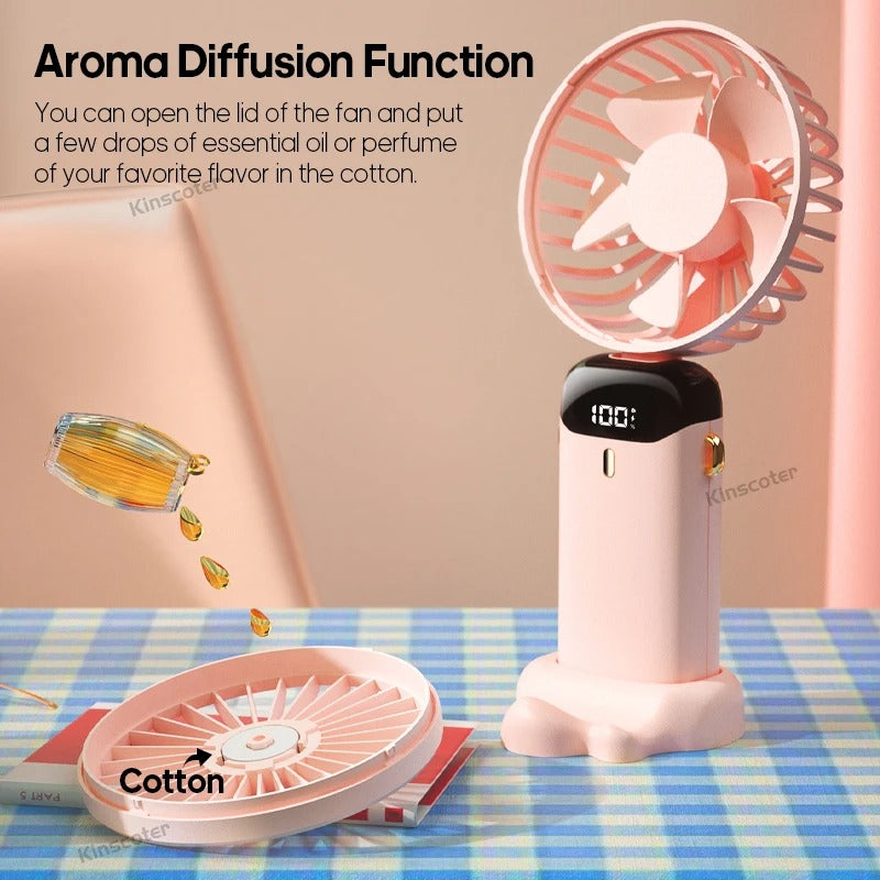 USB Mini Neck Fan Foldable - bluestar19