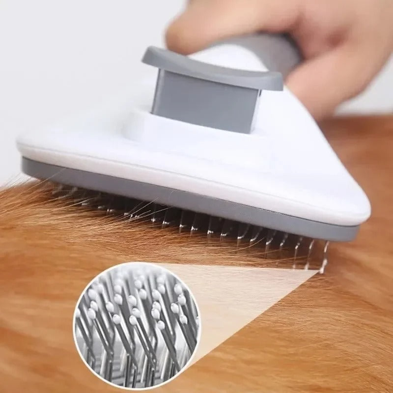 Self Cleaning Pet Hair Remover Comb Slicker Brush for Cats & Dogs - bluestar19