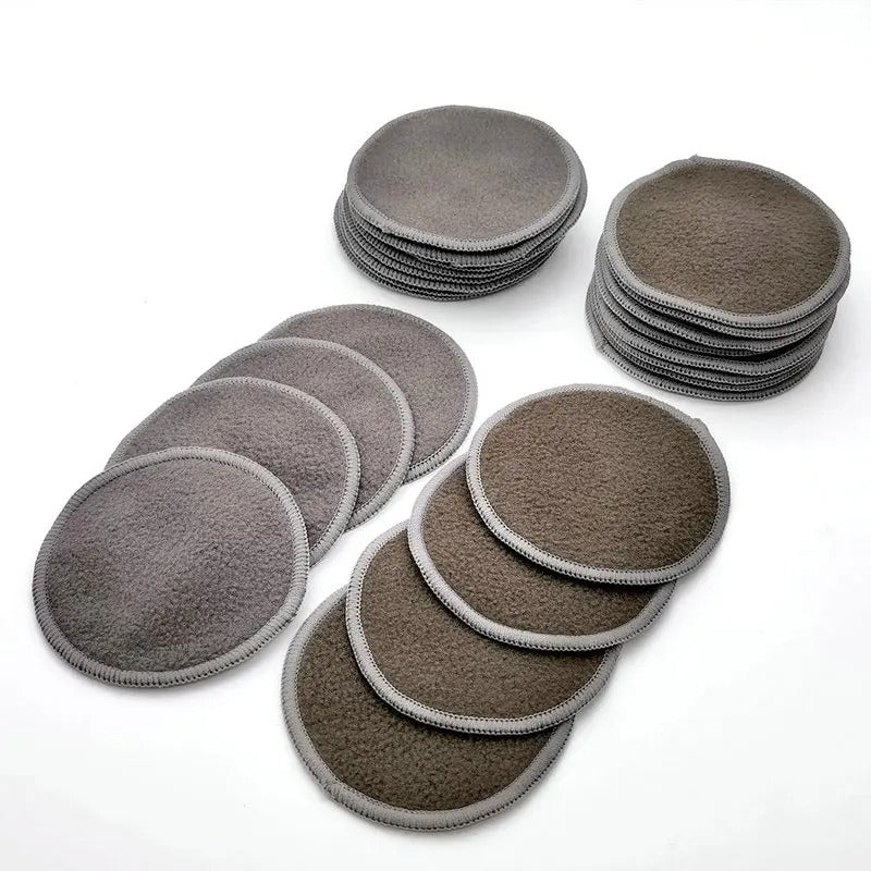 12 Pcs Reusable Bamboo Makeup Remover Pads - bluestar19 #