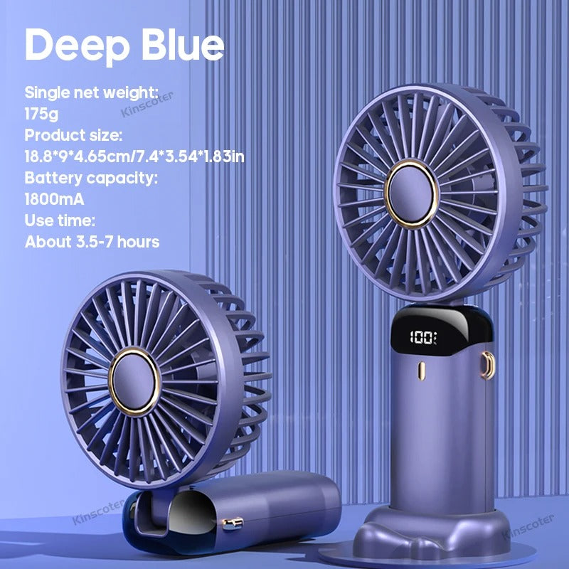 USB Mini Neck Fan Foldable - bluestar19