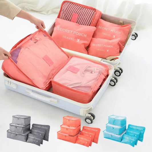 6 PCS Travel Storage Bag Se - bluestar19