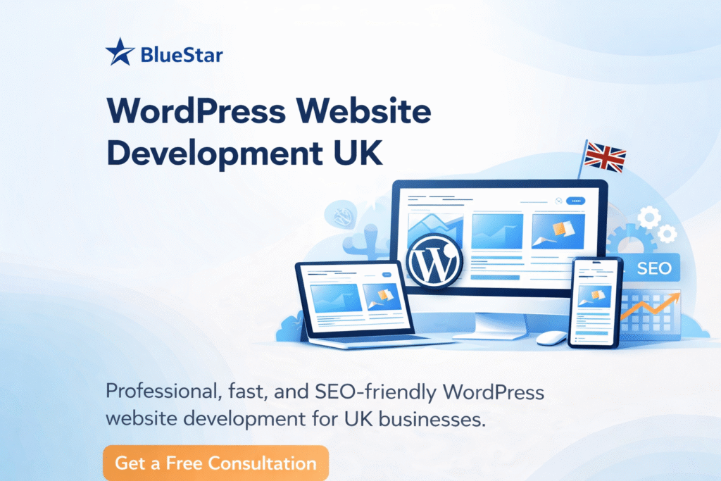 WordPress Website Development UK by BlueStar